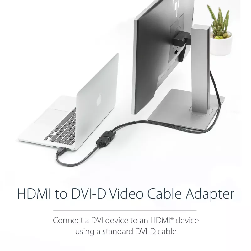 StarTech.com 8in HDMI-auf-DVI-D-Videokabel-Adapter – HDMI-Stecker auf DVI-Buchse