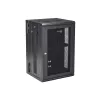 StarTech.com 4-Post 18U Wandmontage Netzwerkschrank mit 1U Ablage, 19 Zoll klappbarer wandmontierter Serverschrank für Daten/AV/Elektronik/Computerausrüstung, flexibles belüftetes Rackgehäuse
