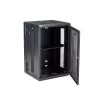 StarTech.com 4-Post 18U Wandmontage Netzwerkschrank mit 1U Ablage, 19 Zoll klappbarer wandmontierter Serverschrank für Daten/AV/Elektronik/Computerausrüstung, flexibles belüftetes Rackgehäuse