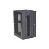 StarTech.com 4-Post 18U Wandmontage Netzwerkschrank mit 1U Ablage, 19 Zoll klappbarer wandmontierter Serverschrank für Daten/AV/Elektronik/Computerausrüstung, flexibles belüftetes Rackgehäuse
