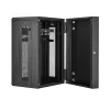 StarTech.com 4-Post 18U Wandmontage Netzwerkschrank mit 1U Ablage, 19 Zoll klappbarer wandmontierter Serverschrank für Daten/AV/Elektronik/Computerausrüstung, flexibles belüftetes Rackgehäuse