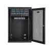 StarTech.com 4-Post 18U Wandmontage Netzwerkschrank mit 1U Ablage, 19 Zoll klappbarer wandmontierter Serverschrank für Daten/AV/Elektronik/Computerausrüstung, flexibles belüftetes Rackgehäuse