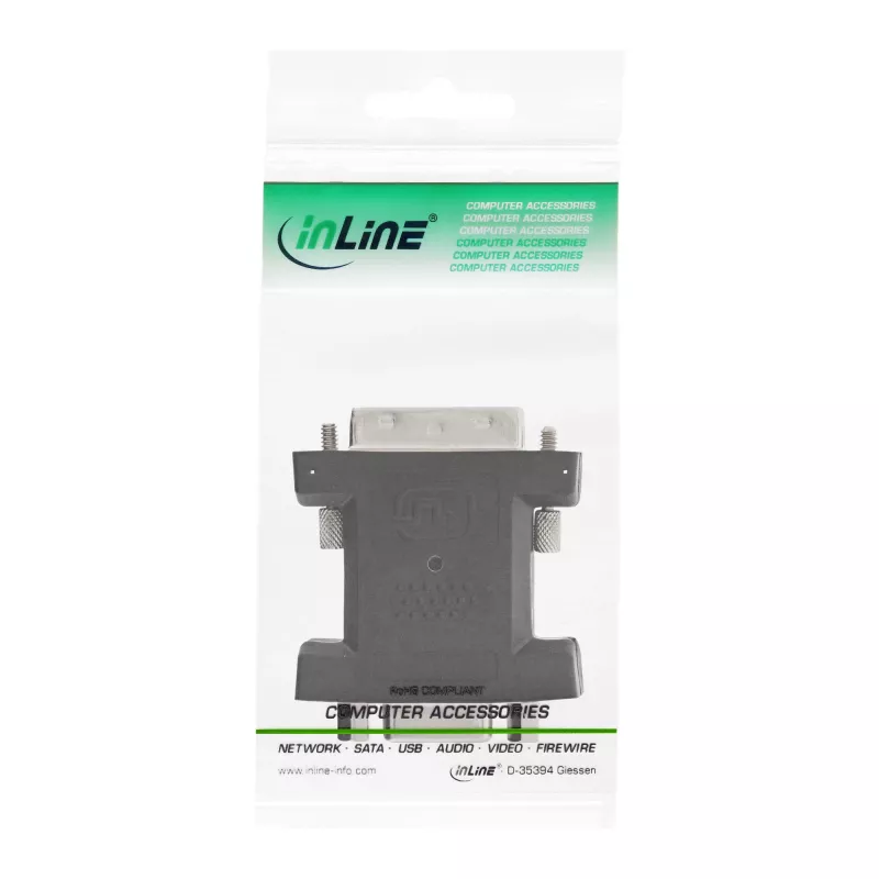InLine DVI-A Adapter DVI 12+5 Stecker / VGA 15 HD / S-VGA Buchse