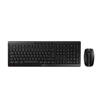 CHERRY STREAM DESKTOP, Kabelloses Tastatur- und Maus-Set, Schwarz, USB (QWERTY – UK)
