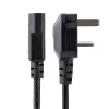 StarTech.com 10ft (3m) UK Computer-Netzkabel, 18AWG, BS 1363 auf C13, 10A 250V, Schwarzes Ersatz-AC-Netzkabel, Kaltgerätekabel / UK-Netzkabel, PC-Netzteil-Kabel, TV-/Monitor-Netzkabel