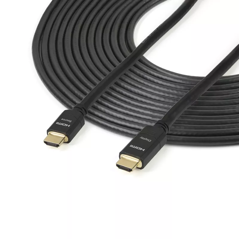 StarTech.com 20 m aktives HDMI-Kabel – 4K High Speed HDMI-Kabel mit Ethernet – CL2-zertifiziert für Wandinstallation – 4K 30Hz Video – HDMI 1.4 Kabel – Für HDMI-Monitor, Projektor, TV, Display