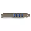 StarTech.com 4-Port PCI Express PCIe SuperSpeed USB 3.0 Controller-Kartenadapter mit UASP – SATA-Stromversorgung