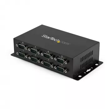 StarTech.com 8-Port USB auf DB9 RS232 Seriell Adapter Hub – Industrielle DIN-Schienen- und Wandmontage