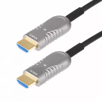 StarTech.com 100ft (30,4m) HDMI 2.1 Hybrid Active Optical Kabel (AOC), CMP, Plenum-zertifiziert, 8K Ultra High Speed HDMI 2.1/2.0 Glasfaserkabel, 48Gbps, 8K 60Hz/4K 120Hz, HDR10+/FRL/TMDS/eARC
