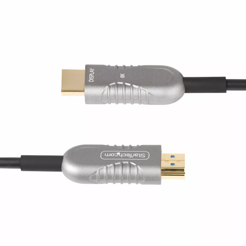 StarTech.com 100ft (30,4m) HDMI 2.1 Hybrid Active Optical Kabel (AOC), CMP, Plenum-zertifiziert, 8K Ultra High Speed HDMI 2.1/2.0 Glasfaserkabel, 48Gbps, 8K 60Hz/4K 120Hz, HDR10+/FRL/TMDS/eARC