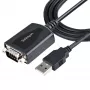 StarTech.com 1m USB-zu-Seriell-Kabel mit COM-Port-Erhaltung, DB9-Stecker RS232 zu USB-Konverter, USB-zu-Seriell-Adapter für SPS/Drucker/Scanner, Prolific-Chipsatz, Windows/Mac