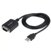StarTech.com 1m USB-zu-Seriell-Kabel mit COM-Port-Erhaltung, DB9-Stecker RS232 zu USB-Konverter, USB-zu-Seriell-Adapter für SPS/Drucker/Scanner, Prolific-Chipsatz, Windows/Mac