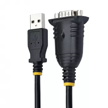 StarTech.com 1m USB-zu-Seriell-Kabel, DB9-Stecker RS232 zu USB-Konverter, Prolific IC, USB-zu-Seriell-Adapter für SPS/Drucker/Scanner/Schalter, USB-zu-COM-Port-Adapter, Windows/Mac