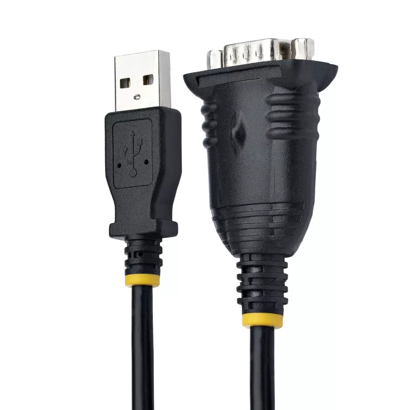 StarTech.com 1m USB-zu-Seriell-Kabel, DB9-Stecker RS232 zu USB-Konverter, Prolific IC, USB-zu-Seriell-Adapter für SPS/Drucker/Scanner/Schalter, USB-zu-COM-Port-Adapter, Windows/Mac