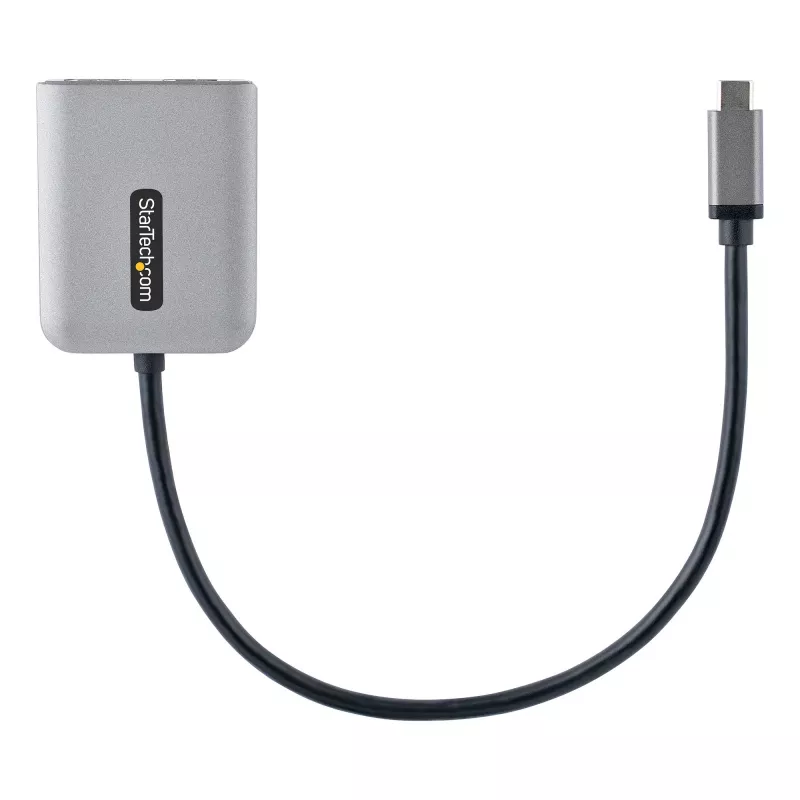 StarTech.com USB-C auf Dual HDMI MST HUB - Dual HDMI 4K 60Hz - USB Typ C Multi-Monitor-Adapter für Laptop mit 30cm Kabel - DP 1.4 Multi-Stream Transport Hub - USB-C auf HDMI Splitter