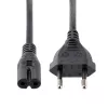 StarTech.com 1m (3ft) Laptop-Netzkabel, EU-Stecker auf C7, 2,5A 250V, 18AWG, Laptop-Ersatzkabel, Drucker-Netzkabel, Laptop-Ladekabel, Laptop-Netzteilkabel – UL-gelistet