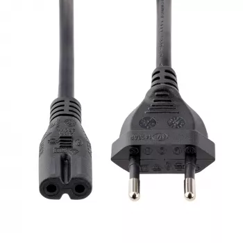 StarTech.com 1m (3ft) Laptop-Netzkabel, EU-Stecker auf C7, 2,5A 250V, 18AWG, Laptop-Ersatzkabel, Drucker-Netzkabel, Laptop-Ladekabel, Laptop-Netzteilkabel – UL-gelistet