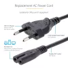 StarTech.com 1m (3ft) Laptop-Netzkabel, EU-Stecker auf C7, 2,5A 250V, 18AWG, Laptop-Ersatzkabel, Drucker-Netzkabel, Laptop-Ladekabel, Laptop-Netzteilkabel – UL-gelistet