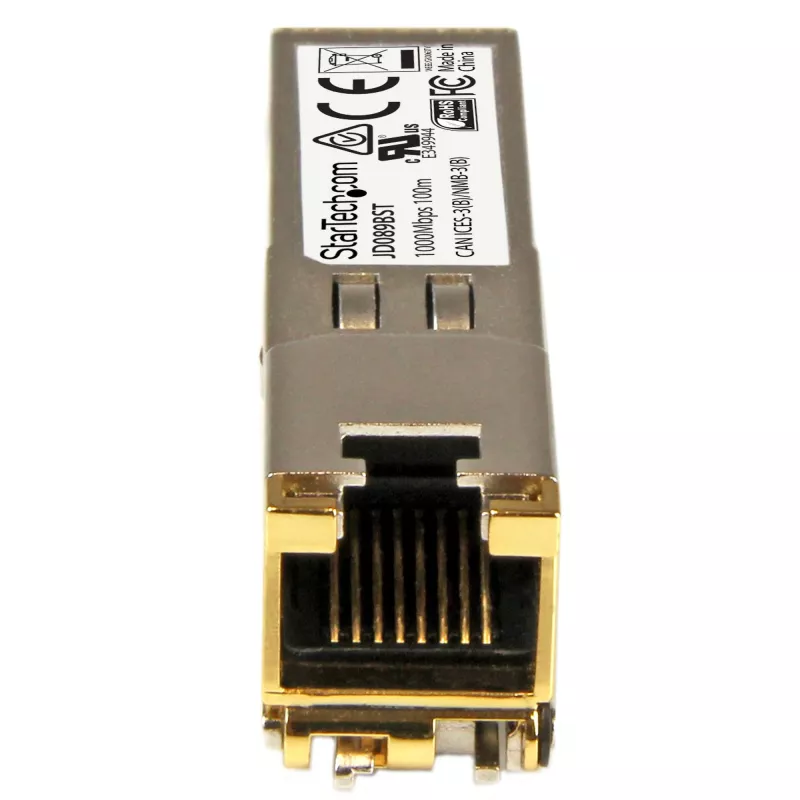StarTech.com HP JD089B kompatibles SFP-Transceivermodul - 10/100/1000BASE-TX~HPE JD089B kompatibles SFP-Modul - 1000BASE-T - SFP auf RJ45 Cat6/Cat5e - 1GE Gigabit Ethernet SFP - RJ-45 100m - HPE 5820AF, 12500, 5500
