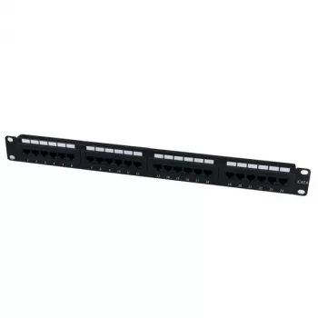 StarTech.com 24 Port 1U Rackmount Cat 6 110 Patch Panel, RJ-45, Rack-Montage, 1U, Schwarz, RoHS, CE, ETl, UL