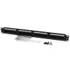 StarTech.com 24 Port 1U Rackmount Cat 6 110 Patch Panel, RJ-45, Rack-Montage, 1U, Schwarz, RoHS, CE, ETl, UL