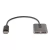 StarTech.com 2-Port DisplayPort MST Hub, Dual 4K 60Hz, DP auf 2x DisplayPort Monitor Adapter, DP 1.4 Multi-Monitor Video Adapter, 30 cm integriertes Kabel, USB mit Strom versorgt, nur Windows
