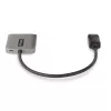 StarTech.com 2-Port DisplayPort MST Hub, Dual 4K 60Hz, DP auf 2x DisplayPort Monitor Adapter, DP 1.4 Multi-Monitor Video Adapter, 30 cm integriertes Kabel, USB mit Strom versorgt, nur Windows