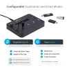 StarTech.com Standalone 1-auf-5 USB-Stick-Duplikator und -Löscher, Multi-USB-Flash-Laufwerk-Kopierer, System- und Datei- sowie Ganzlaufwerkskopie mit 1,5 GB/min, Einzel- und 3-Pass-Löschung, LCD-Anzeige – TAA