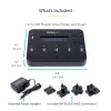 StarTech.com Standalone 1-auf-5 USB-Stick-Duplikator und -Löscher, Multi-USB-Flash-Laufwerk-Kopierer, System- und Datei- sowie Ganzlaufwerkskopie mit 1,5 GB/min, Einzel- und 3-Pass-Löschung, LCD-Anzeige – TAA