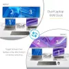 StarTech.com Dual-Laptop USB-C KVM-Dockingstation, Dual-Monitor 4K 60Hz DisplayPort-Dock, 5-Port USB-Hub, GbE, 90W/45W Power Delivery an zwei Laptops, Windows/Mac, 2-Host KVM-Dock - TAA