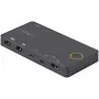 StarTech.com 2-Port Hybrid USB-A + HDMI & USB-C KVM-Switch - Einzelner 4K 60Hz HDMI 2.0 Monitor - Kompakter Desktop- und/oder Laptop-HDMI-KVM-Switch - USB-Bus-betrieben - Thunderbolt 3 kompatibel