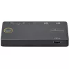 StarTech.com 2-Port Hybrid USB-A + HDMI & USB-C KVM-Switch - Einzelner 4K 60Hz HDMI 2.0 Monitor - Kompakter Desktop- und/oder Laptop-HDMI-KVM-Switch - USB-Bus-betrieben - Thunderbolt 3 kompatibel