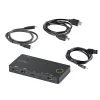 StarTech.com 2-Port Hybrid USB-A + HDMI & USB-C KVM-Switch - Einzelner 4K 60Hz HDMI 2.0 Monitor - Kompakter Desktop- und/oder Laptop-HDMI-KVM-Switch - USB-Bus-betrieben - Thunderbolt 3 kompatibel