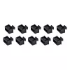 StarTech.com SFP-Staubschutzkappen – 10er-Pack, SFP, Gummi, Schwarz, Netzwerk-Switch, 14,6 mm, 10,1 mm
