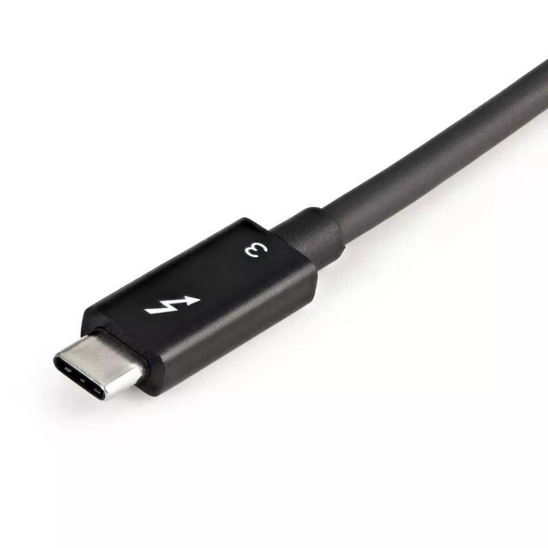 StarTech.com Thunderbolt auf Dual DisplayPort Adapter DP 1.4, Dual 4K 60Hz oder Single 8K/5K Thunderbolt zu DP Konverter, 2x DisplayPort Monitor Video Adapter - Mac & Windows