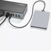 StarTech.com USB-C & USB-A Dock - Hybrid Universal Triple Monitor Laptop Docking Station DisplayPort & HDMI 4K 60Hz - 85W Power Delivery, 6x USB Hub, GbE, Audio - USB 3.1 Gen 2 10Gbps - TAA