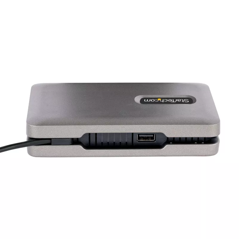 StarTech.com USB-C Dual-Monitor-Multiport-Adapter bis zu 4K 60Hz USB-C DP Alt Mode Videoausgang & HDMI 2.0, oder 1080p VGA, 100W PD Pass-Through, USB Typ-C Mini-Dock, USB-C Dockingstation, MST-Hub