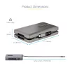 StarTech.com USB-C Dual-Monitor-Multiport-Adapter bis zu 4K 60Hz USB-C DP Alt Mode Videoausgang & HDMI 2.0, oder 1080p VGA, 100W PD Pass-Through, USB Typ-C Mini-Dock, USB-C Dockingstation, MST-Hub