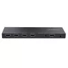 StarTech.com 4-Port HDMI-Splitter, 4K 60Hz HDMI 2.0 Video, 4K HDMI-Splitter mit integriertem Scaler, HDMI-Splitter 1 In 4 Out, 3,5 mm/optischer Audioanschluss, HDMI Anzeige/Ausgangssplitter