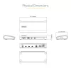 StarTech.com Thunderbolt 4 Dock, 96W Power Delivery, Einzel 8K/Dual Monitor 4K 60Hz, 3xTB4/USB4 Anschlüsse, 4xUSB-A, SD, GbE, Thunderbolt 4 Dockingstation für Windows oder TB3 MacBook, 0,8m Kabel