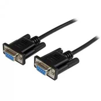 StarTech.com 1m Schwarz DB9 RS232 Serielles Nullmodem-Kabel F/F