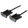 StarTech.com 1m Schwarz DB9 RS232 Serielles Nullmodem-Kabel F/F