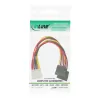 InLine Internes Strom-Y-Kabel 1x 5,25 Zoll / 2x SATA Strom 0,20 m