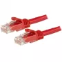 StarTech.com 3m CAT6 Ethernet-Kabel – Rot, CAT 6 Gigabit-Ethernet-Kabel – 250 MHz, 100 W PoE, RJ45, UTP-Netzwerk-/Patchkabel, rastnasenfrei, mit Zugentlastung, einzeln getestet