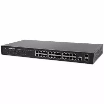 Intellinet 24-Port Netzwerk-Switch, 24 Ports (RJ45), Rackmount, Gigabit, 4 SFP, Ethernet Web-Smart, 10/100/1000 Mbit