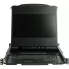 StarTech.com Dual-Rail-Rackmount-KVM-Konsole HD 1080p – Einzelanschluss DVI/VGA KVM mit 17-Zoll-LCD-Monitor für Serverschrank – Voll ausgestattete 1HE-LCD-KVM-Schublade mit Kabeln – USB-Unterstützung – 44230 MTBF