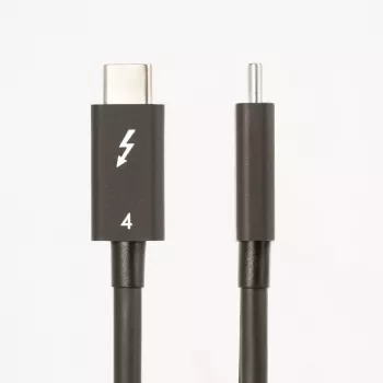 StarTech.com 0,5 m Thunderbolt 4 Kabel – 40 Gbit/s – 100W PD – 4K/8K Video – Intel-zertifiziertes Thunderbolt Kabel – kompatibel mit USB 4/Thunderbolt 3/USB 3.2/USB Typ-C/DisplayPort