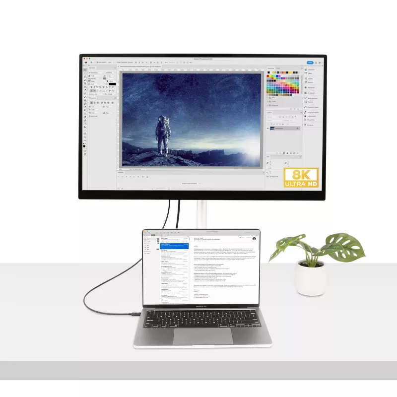 StarTech.com 0,5 m Thunderbolt 4 Kabel – 40 Gbit/s – 100W PD – 4K/8K Video – Intel-zertifiziertes Thunderbolt Kabel – kompatibel mit USB 4/Thunderbolt 3/USB 3.2/USB Typ-C/DisplayPort