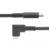 StarTech.com 0,9 m robuster rechtwinkliger USB-C-Kabel, USB 3.2 Gen 2 (10 Gbps), volldatenfähiges USB-C-zu-C-Datenkabel, 4K 60Hz DP Alt-Modus, 100W Power Delivery – 90-Grad-USB-Typ-C-Kabel