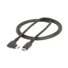 StarTech.com 0,9 m robuster rechtwinkliger USB-C-Kabel, USB 3.2 Gen 2 (10 Gbps), volldatenfähiges USB-C-zu-C-Datenkabel, 4K 60Hz DP Alt-Modus, 100W Power Delivery – 90-Grad-USB-Typ-C-Kabel